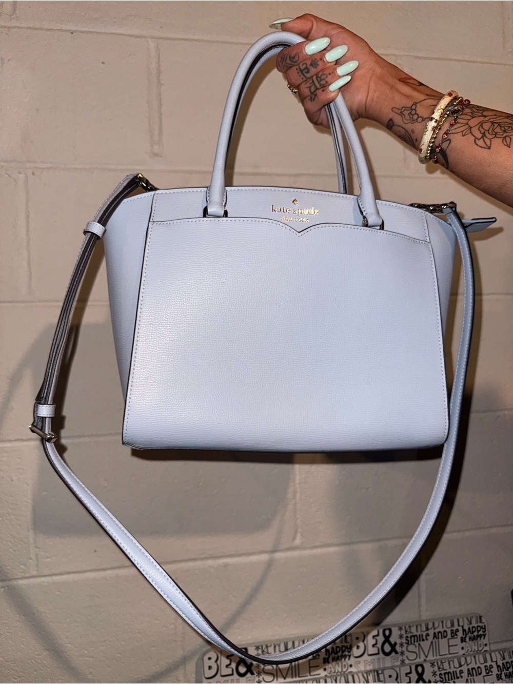 kate spade Light Blue Leather Satchel